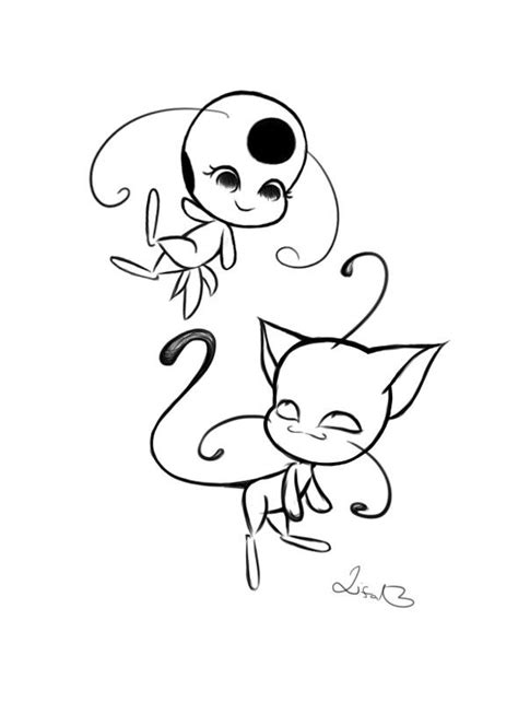 Chibi miraculous ladybug and tikki coloring pages. Pin on LadyNior~ the Miraculous Ladybug and Chat Nior