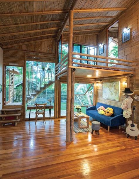 Modern Design 2 Story Bamboo Native House With 1 Bedroom Loft