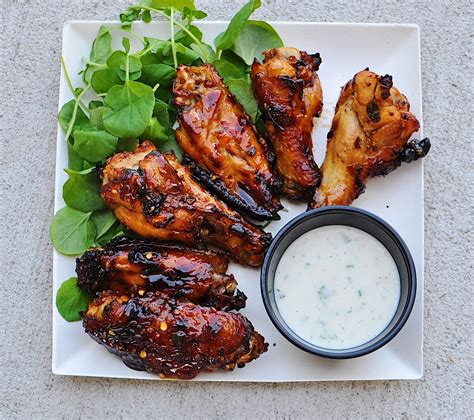 Bbq ranch is by far my favorite dressing and marinade. These Korean BBQ Wings with Jalapeno Cilantro Ranch from # ...