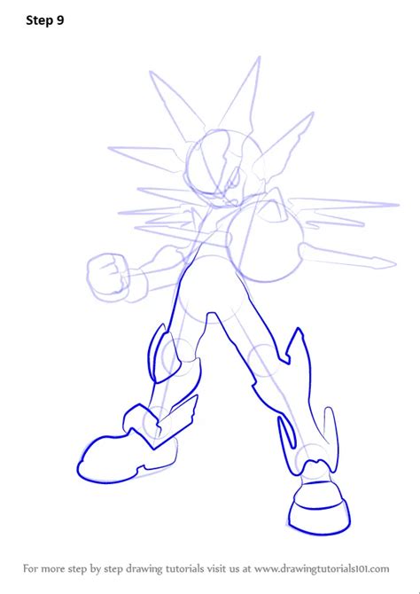 How To Draw Copy X From Mega Man Zero Mega Man Zero Step By Step