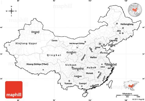 Printable Blank Map Of China Map Of World