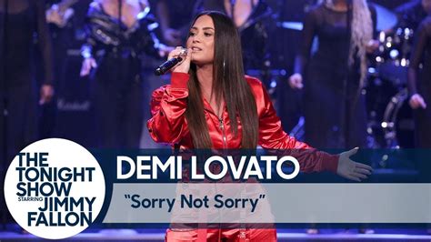 (it's usually said for reasons you don't feel. Demi Lovato: Sorry Not Sorry - YouTube