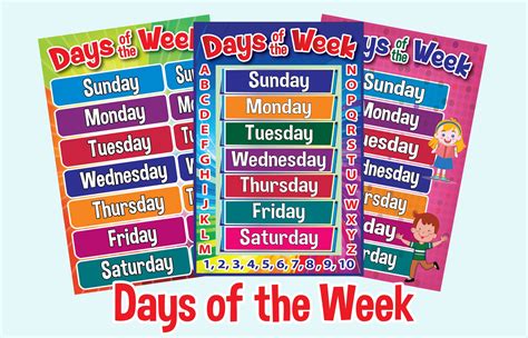 7 Days Of The Week Printable Poster