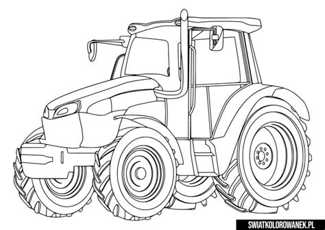 Kolorowanki Do Wydruku Traktory Z Przyczepą Kolorowanki Traktory