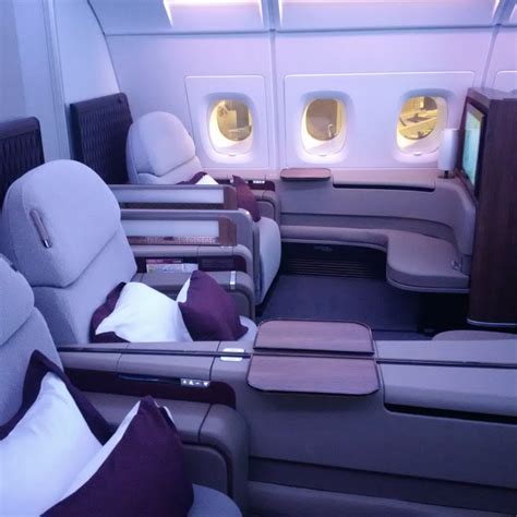 Comfortable, capacious seats convert to flat beds covered in exquisite italian frette linens and a cozy duvet. Review: Qatar Airways First Class Doha - Bangkok ...