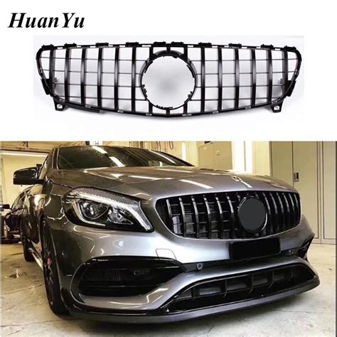 W176 Facelift Gt Grille For Mercedes Benz A Class Replacement Abs Front