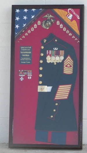 Marine Corps Uniform Shadowbox Retirement Ts Military Shadow Box