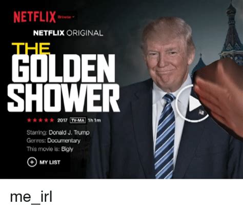 Programs with this rating are usually not suitable for minors under 17 years of age (18 in some cases). NETFLIX NETFLIX ORIGINAL GOLDEN SHOWER 2017 TV-MA 1h 1m ...