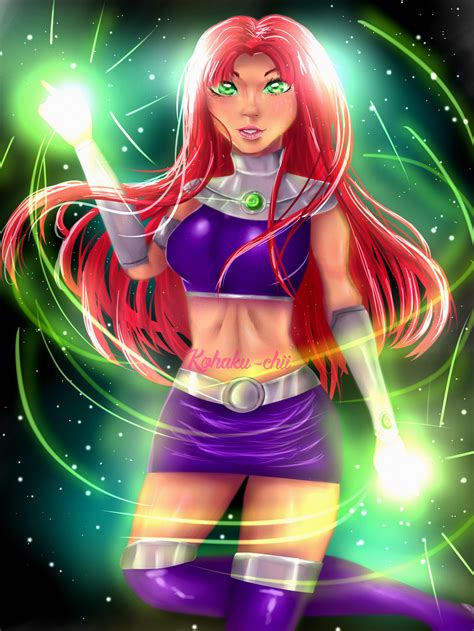 Starfire Teen Titans Fan Art By Kohaku Chii On Deviantart