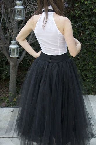 Stunning Long Black Tulle Skirt Think Carrie Bradshaw Thi Flickr