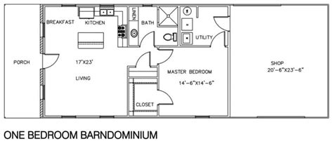 2 Bedroom 2 Bath Barndominium Floor Plans With Bios Pics