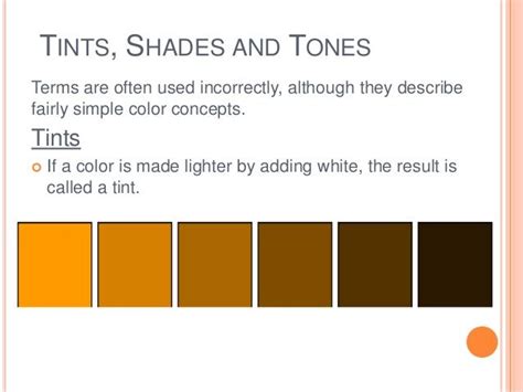 Tints Color Definition Design Classes Colour Tint Tints