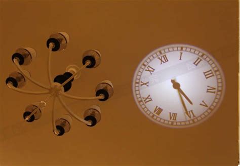 Overhead Rome Numeral Time Style Projection Wall Clock Clock Wall