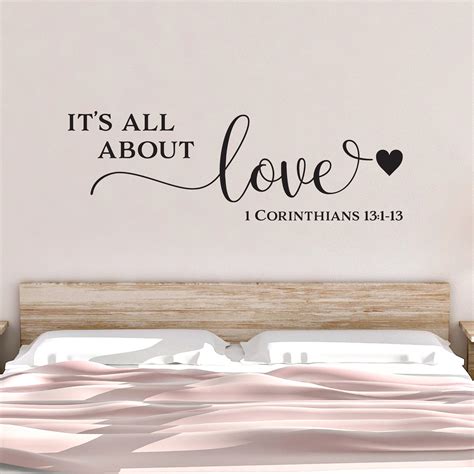 1 Corinthians 131 13 Its All About Love Bible Verse Etsy