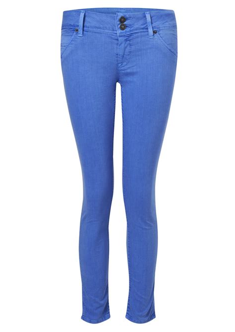 Hudson Crop Collin Skinny Jeans In Marine Blue