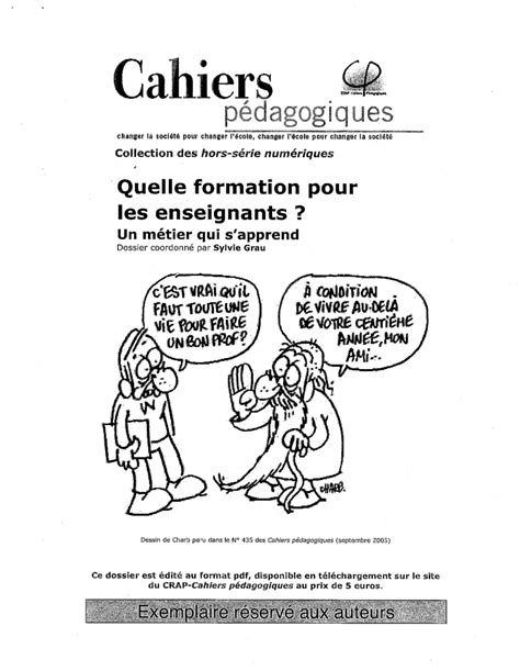 Cahiers Pédagogiques Pdf