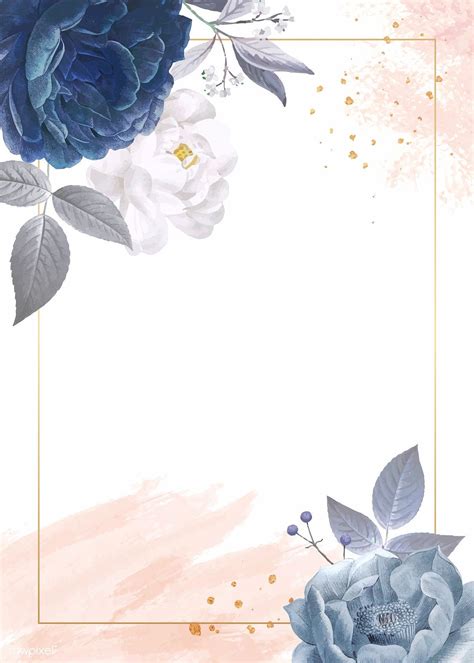 Discover 244 free invitation card png images with transparent backgrounds. Download premium vector of Blue roses themed card template ...
