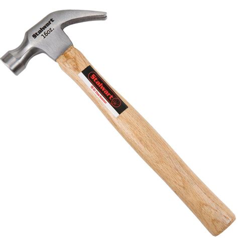 Stalwart 16 Oz Natural Hardwood Claw Hammer With A 10 In Wooden