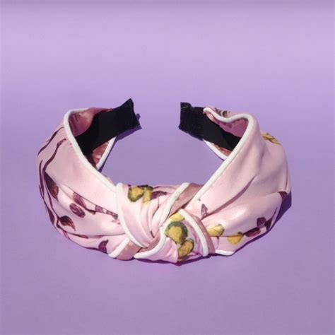 Printed Knot Headband Spring Pink With Images Knot Headband