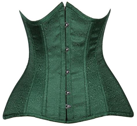 sponsored ebay daisy lavish curvy dark green brocade under bust corset size large rave wear