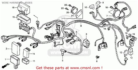 Honda Trx450es Fourtrax Foreman Es 1998 (w) Usa Wire Harness - 450es