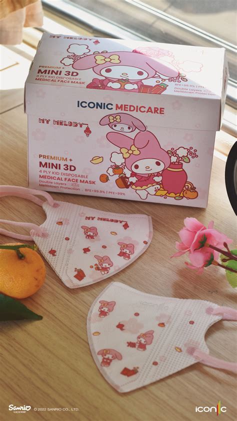 Mini 3d Kid 3 5yrs Cny Sanrio My Melody 4 Ply Medical Mask 20pcs