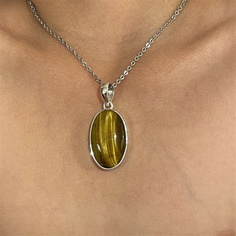 Tigers Eye Necklace Alternative Distribution Crystals