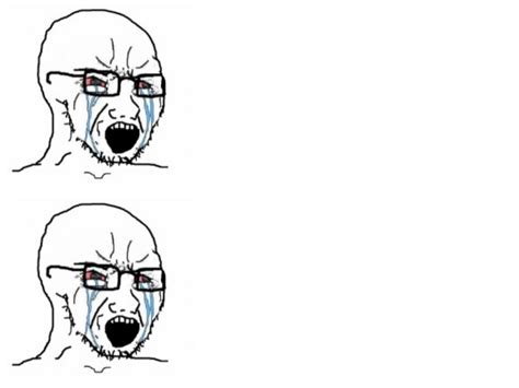 double crying wojak blank template imgflip