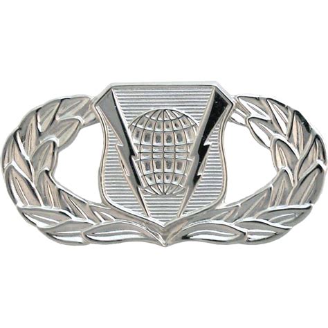 Air Force Badge Basic Command And Control Mirror Finish Pin On Mid