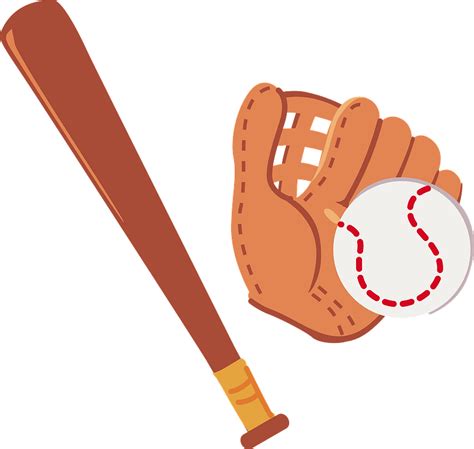 Baseball Glove And Bat Clipart Free Download Transparent Png