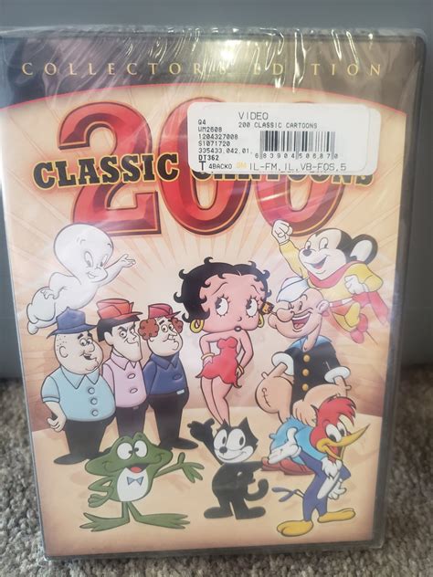 200 Classic Cartoons Collectors Edition 4 Disc Set Etsy