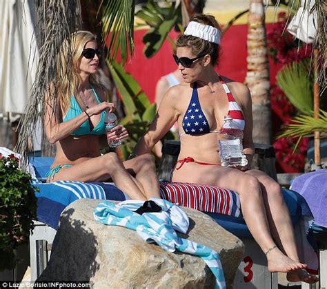 Retro Bikini Camille Grammer Reveals Amazing Bikini Shapes In Malibu
