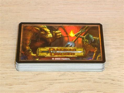 Dungeons And Dragons Boardgame Parker 2003 Components Card Stock Multi