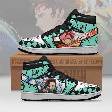 Tanjiro Shoes Demon Slayers Sun And Water Breathing Anime Sneakers