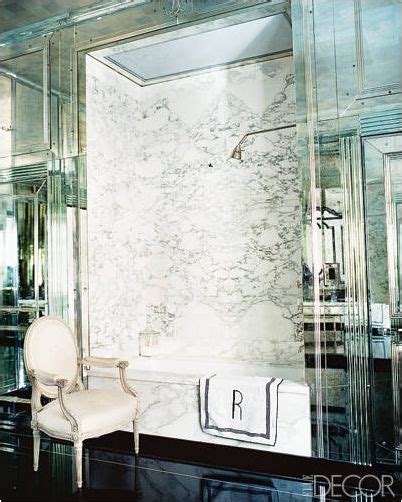Miles Redd Mirrored Bathroom Via Elle Decor The Potted Boxwood