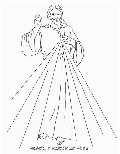 Jesus, I trust in You! - Oblates of Divine Mercy | Desenho jesus