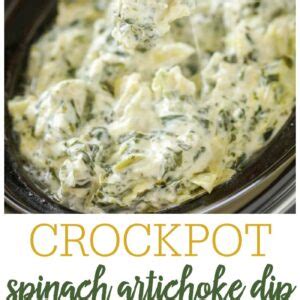 Crockpot Spinach Artichoke Dip Best Party Dip Lil Luna