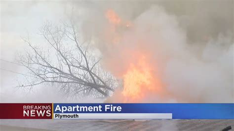 Crews Battle Apartment Fire In Plymouth Youtube