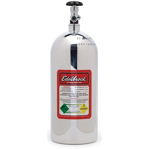 Edelbrock 72400 Nitrous System Nitrous Oxide Bottle 10 Pounds