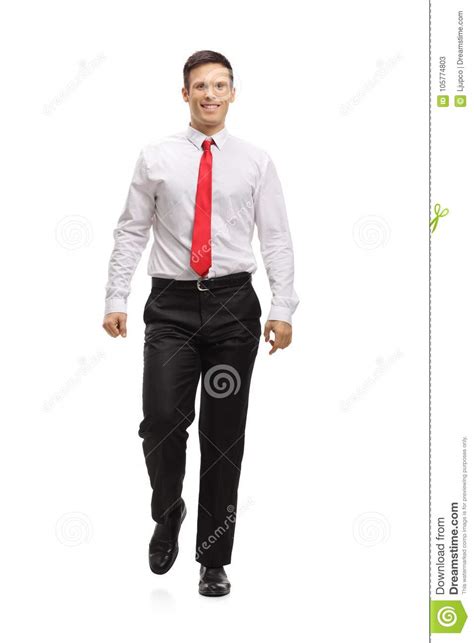 Elegant Guy Walking Towards The Camera Stock Image Image Of Smiling