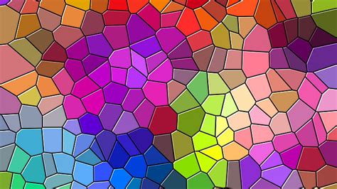 Hd Wallpaper Mosaic Pattern Tile Colorful Multiocolor Stained