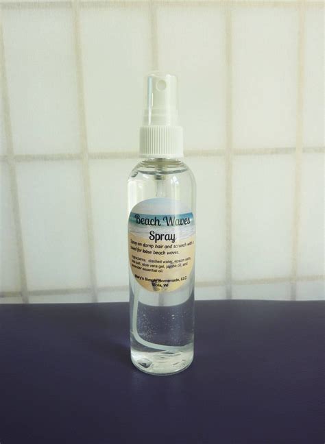 Lightweight texturizing spray that creates tousled waves with movement. Beach Waves Hair Spray - Mary's Simply Homemade