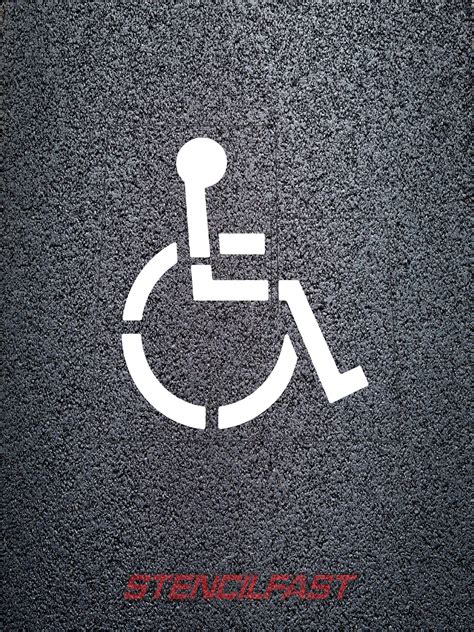 72 Handicap Symbol 2 Pc Stencil Stencil Fast