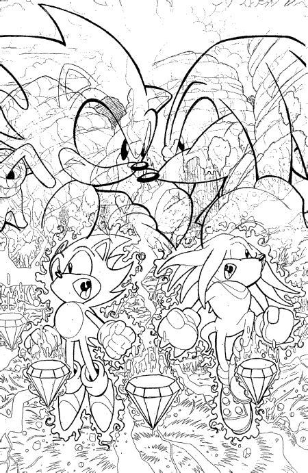 Printable Coloring Pages: Sonic Coloring Pages