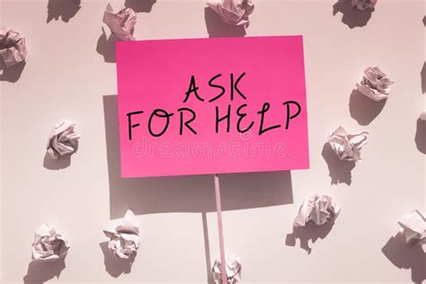 Sign Displaying Ask For Help Business Overview Own Something Versus Borrow It Advantages