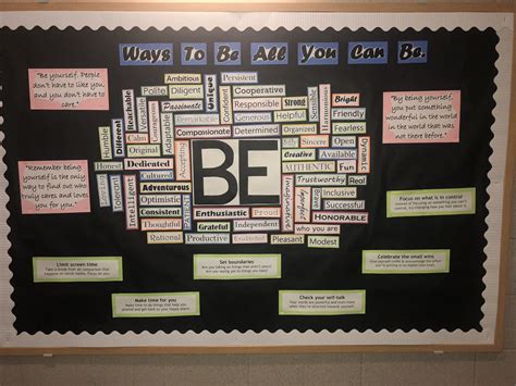 Ways To Be All You Can Be Ra Bulletin Board Well Being Bellarmine
