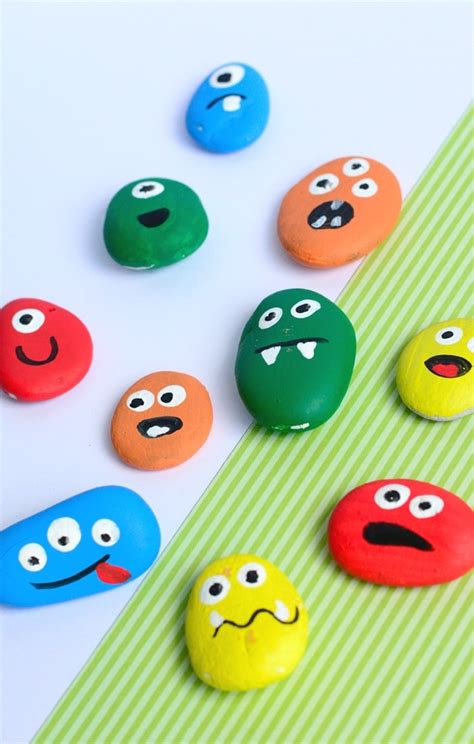 Painted Monster Rocks Halloween Crafts For Kids Phần Mềm Portable