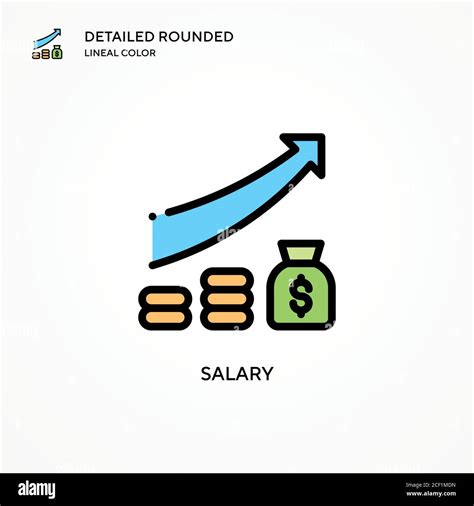Salary Vector Icon Modern Vector Illustration Concepts Easy To Edit