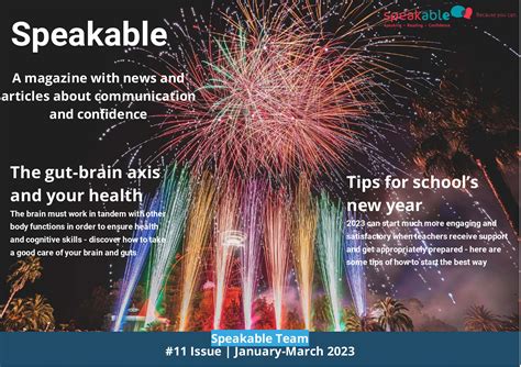 The Eleventh Issue Of Speakable Magazine Is Ready