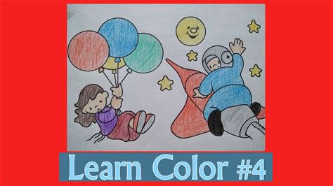 Bahan mewarnai gambar bintang anak sekolah warna bintang gambar. Mewarnai Gambar Astronot, Balon, Bulan dan Bintang - YouTube